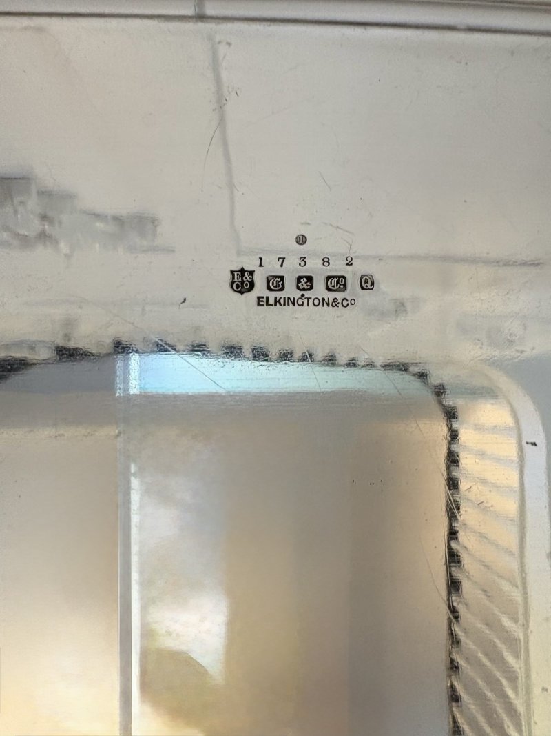 Outstanding Quality Antique Victorian Silver Plated Tea Tray by Elkington & Co. - Image 7